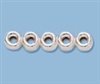 Sterling Silver Rondell Spacer Bar - 4mm Spacing, 5 Hole