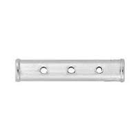 Sterling Silver SmoothTube Spacer Bar - 2mm, 3 Strand