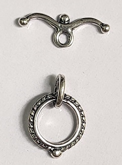 Sterling Silver Bicycle Toggle -12mm
