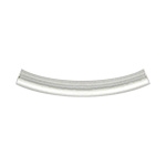 Sterling Silver Curved Tube - 3mm x 25mm