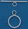 Sterling Silver Filled Smooth Toggle - 17mm