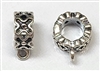 Sterling Large Hole Bead - #315 "X" Pattern Charm Holder