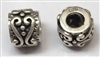 Sterling Large Hole Bead - #361 Scroll Heart