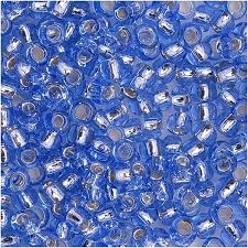 Taiwanese Size 11/0 Seed Bead - Silver Lined Lt Sapphire - #S33D