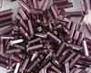 Taiwanese #3 Bugle Bead - Silver Lined Light Amethyst