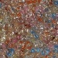 Czech Twin Bead - Color Lined Pastel