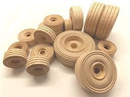 Wood Wheels - Treaded - 2 3/4"