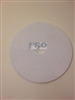 White Felt Pad 7" x 7/8"