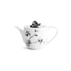 Black Orchid Porcelain Teapot