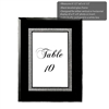 Black Glass Frame with Silver