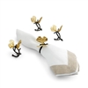 Butterfly Ginkgo Napkin Ring Set