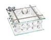 925 Argento Italian Silver Crystal Jewelry Box W. Swarovski Crystal
