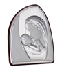 There is no bond more special than that between a mother and child. This elegant religious Icon by Sima Creations features the beauty and shine of 925 Silver while exuding a lighthearted look with its abstract shape. This unique and spirited piece is a pa