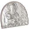 Virgin Mary w.child Italian 925 Argento Plaque