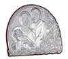 Holy Family Italian 925 Argento Religious Plaque