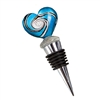 Stunning Murano Heart Design Wine Bottle Stoppers