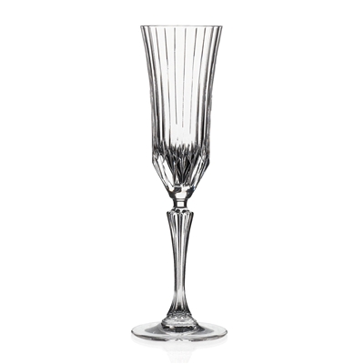 RCR Adagio Collection Crystal Champagne glass set of 6