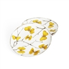 Butterfly Ginkgo Gold Tidbit Plate Set