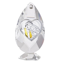 Debora Carlucci Tear Drop Shaped 24% Crystal and Argento Mother and Child Icon #32739
 
Dimensions(LxWxH): 3x2x3.5