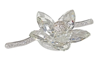 Debora Carlucci Large Crystal Beaded Swarovski Flower with Stem