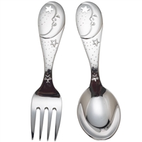 Sweet Dream Stainless 2-piece Baby Flatware Set