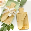 Bamboo Wood Cheese Board And Spreader