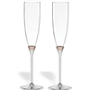 Rosy Glow 2-Piece Champagne Flute Set