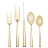 Malmo Gold 5-Piece Flatware Set