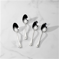 French Perle Dinner Spoons, Set of 4