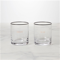 Cheers To Us Double Old Fashioned Glasses, Set of 2