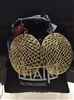Fashion Jewelry by UNOAERRE 18kt Gold Plated Mesh Earrings