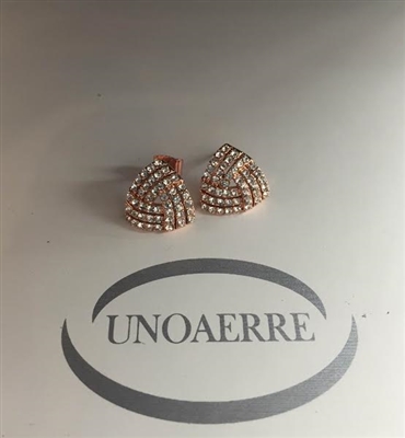UNOAERRE by UNOAERRE Earrings In Rose' Brass