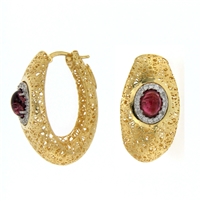 ORECCHINI con Brillanti e TOURMALINE