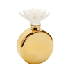 Gold Bottle Diffuser With White Flower, "Iris & Rose" Scent
