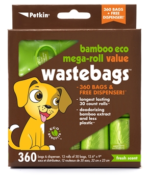 Bamboo Eco Mega-Roll Value WasteBags