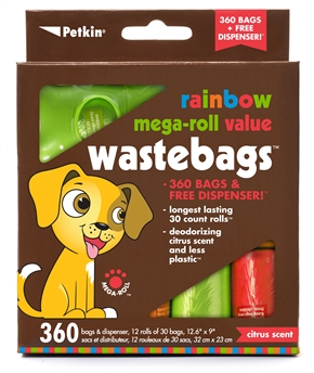 Rainbow Mega-Roll Value WasteBags