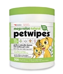 Mega Value Natural Pet Wipes (200ct)