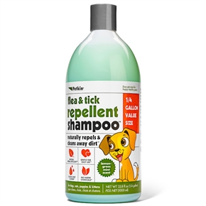 Flea & Tick Repellent Shampoo - Lemongrass Mint Scent (33.8 oz)