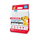 Germ Removal* 10 Travel Pack Petwipes (100ct)