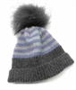 Cardiff Cashmere Classic Striped Hat