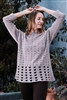 Diversa Openwork Eyelet Wide Box Pullover 6600E