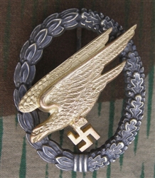 Reproduction European Made Luftwaffe Paratrooper Jump Badge