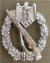 Reproduction European Made German WWII Bronze Panzer Assault (Panzer Sturmabzeichen) Badge