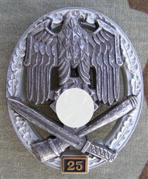 German WWII General Assault Badge 25