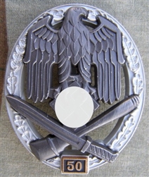 German WWII General Assault Badge 50