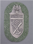 Reproduction German WWII Narvik Silver Shield For Heer (Army)