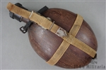 Original German WWII Pressed Wood Canteen Without Cup