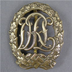 Original German WWII DRL (Deutsches Reichsabzeichen fÃ¼r LeibesÃ¼bungen) Sports Badge By Ernst Schneider