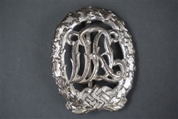 Original Third Reich Silver DRL National Sports Badge by Wernstein Jena