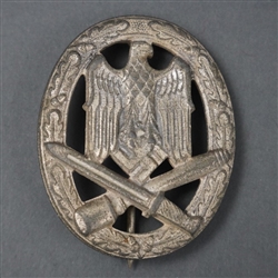 Original German WWII General Assault Badge Unmarked By Steinhauer & LÃ¼ck